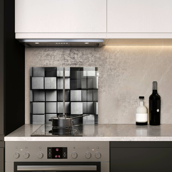 Zaščitna plošča za štedilnik 3D geometrijsko ozadje