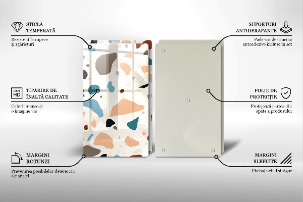 Zaščitna plošča za štedilnik Dekorativna kamenina