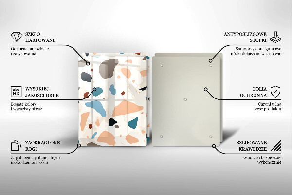 Zaščitna plošča za štedilnik Dekorativna kamenina