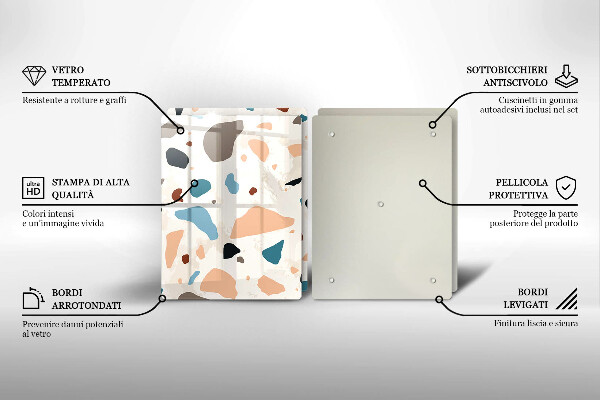 Zaščitna plošča za štedilnik Dekorativna kamenina