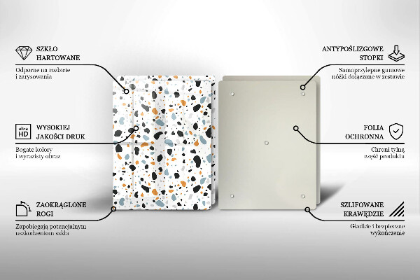 Zaščitna plošča za štedilnik Dekorativna kamenina