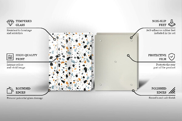 Zaščitna plošča za štedilnik Dekorativna kamenina