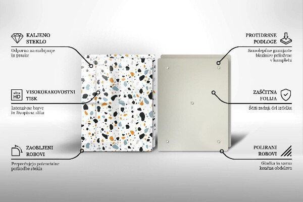 Zaščitna plošča za štedilnik Dekorativna kamenina