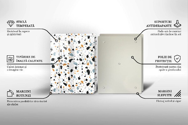 Zaščitna plošča za štedilnik Dekorativna kamenina