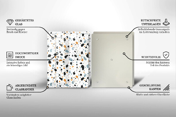 Zaščitna plošča za štedilnik Dekorativna kamenina