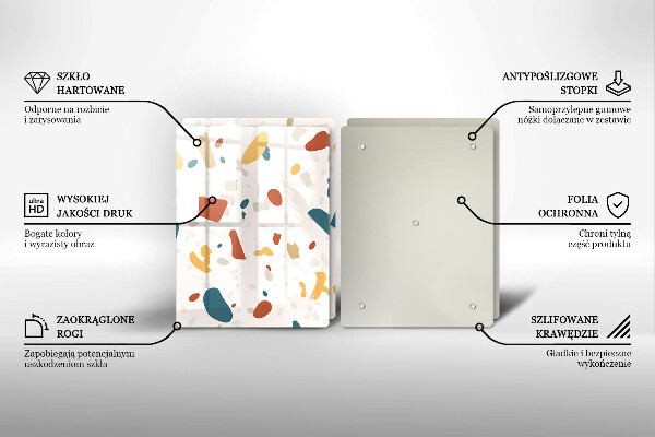 Zaščitna plošča za štedilnik Dekorativna kamenina