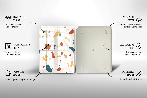 Zaščitna plošča za štedilnik Dekorativna kamenina