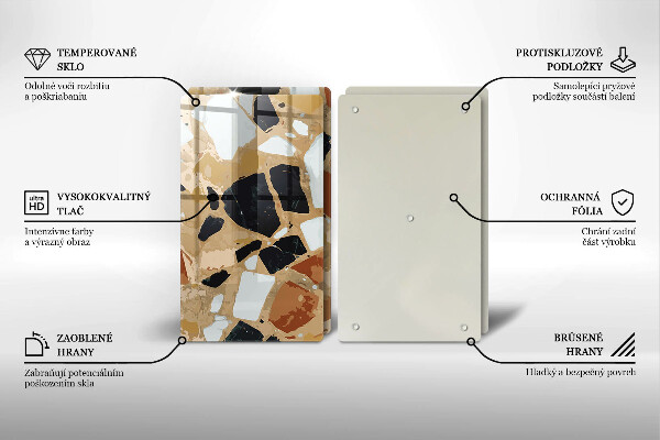 Zaščitna plošča za štedilnik Plošča z okrasnimi kamni