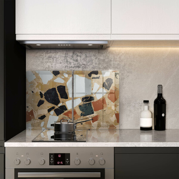 Zaščitna plošča za štedilnik Plošča z okrasnimi kamni