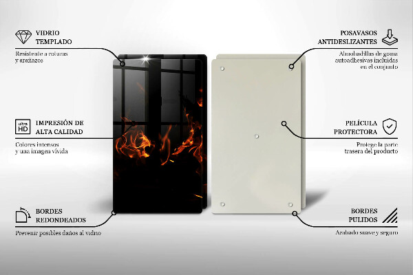 Zaščitna plošča za štedilnik Prižgi živi plamen