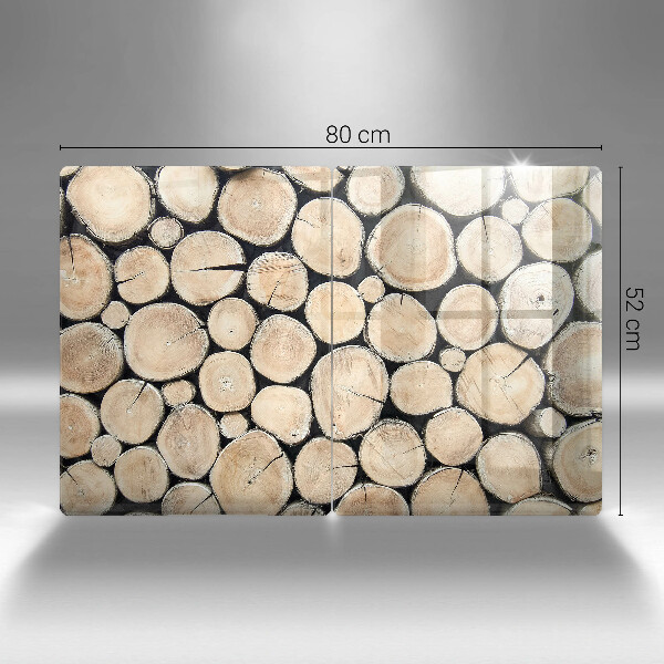 Zaščitna plošča za štedilnik Lesena debla