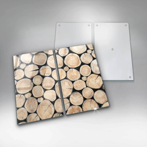 Zaščitna plošča za štedilnik Lesena debla