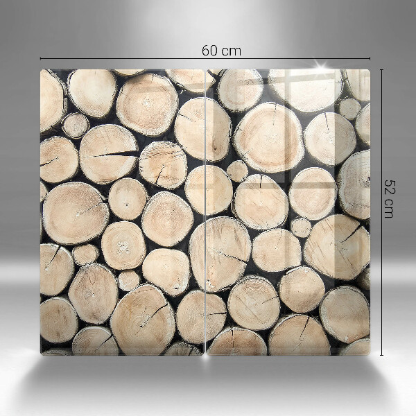 Zaščitna plošča za štedilnik Lesena debla