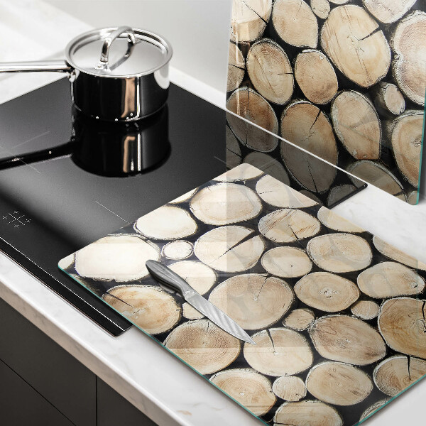 Zaščitna plošča za štedilnik Lesena debla