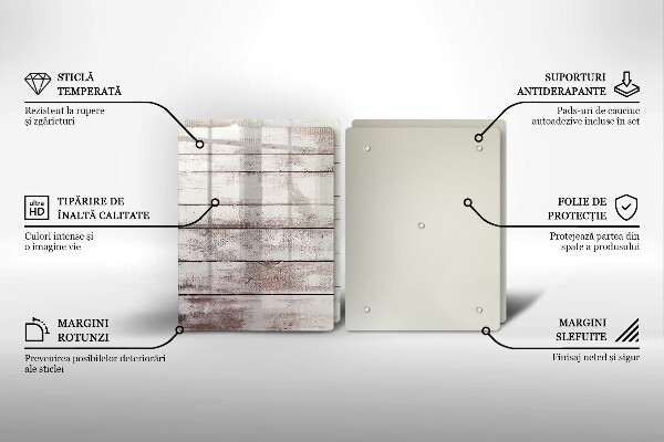 Zaščitna plošča za štedilnik Stare lesene plošče