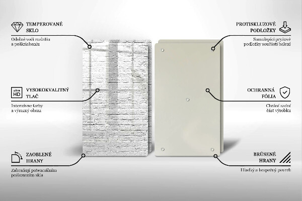 Zaščitna plošča za štedilnik Stena iz opečne stene