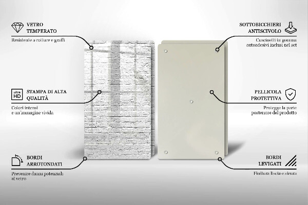 Zaščitna plošča za štedilnik Stena iz opečne stene
