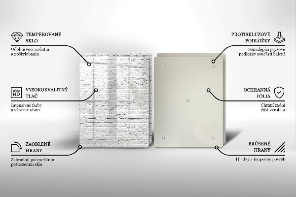 Zaščitna plošča za štedilnik Stena iz opečne stene