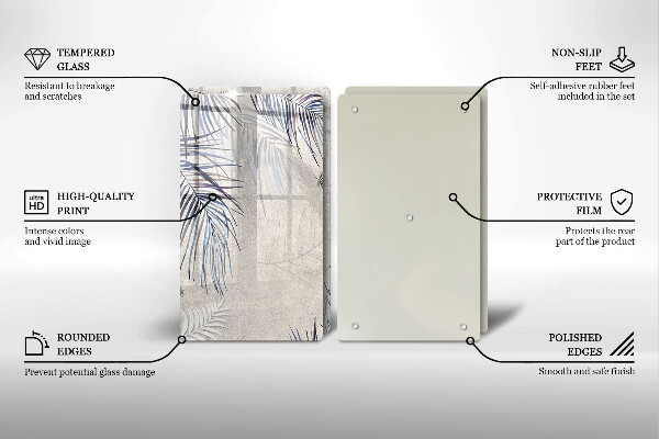 Zaščitna plošča za štedilnik Subtilni listi