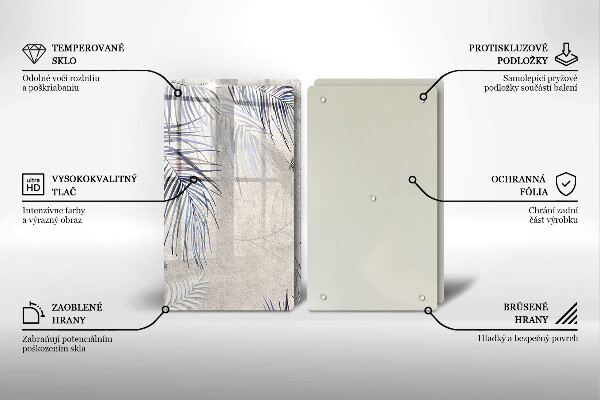 Zaščitna plošča za štedilnik Subtilni listi