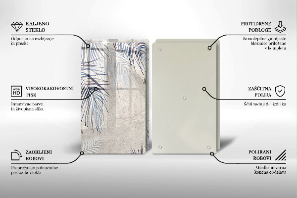 Zaščitna plošča za štedilnik Subtilni listi