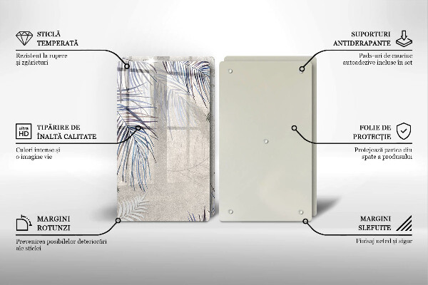 Zaščitna plošča za štedilnik Subtilni listi