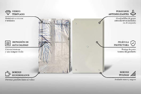 Zaščitna plošča za štedilnik Subtilni listi