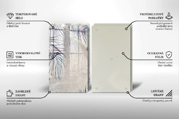 Zaščitna plošča za štedilnik Subtilni listi