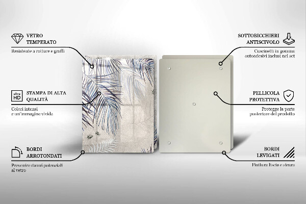 Zaščitna plošča za štedilnik Subtilni listi