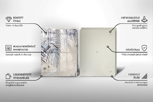 Zaščitna plošča za štedilnik Subtilni listi