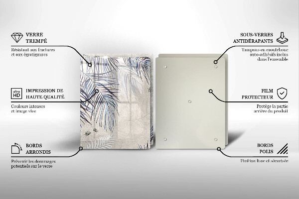 Zaščitna plošča za štedilnik Subtilni listi
