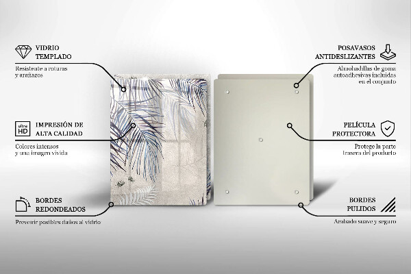 Zaščitna plošča za štedilnik Subtilni listi