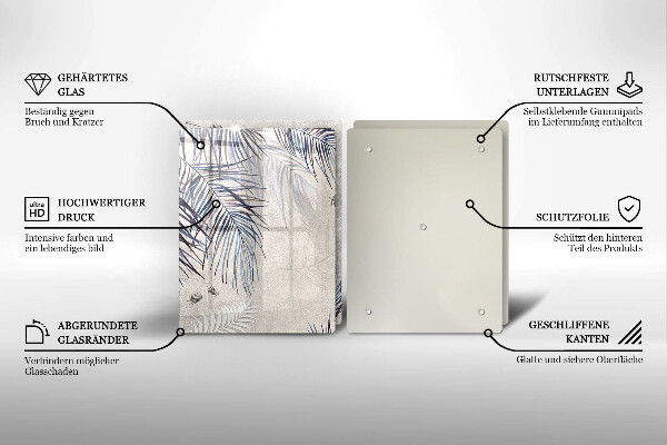 Zaščitna plošča za štedilnik Subtilni listi