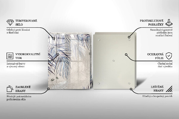 Zaščitna plošča za štedilnik Subtilni listi