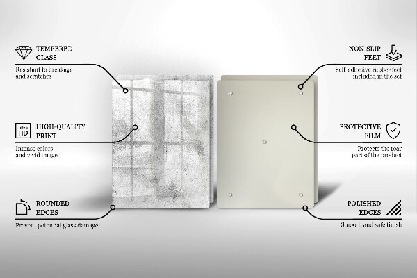 Zaščitna plošča za štedilnik Tekstura betona