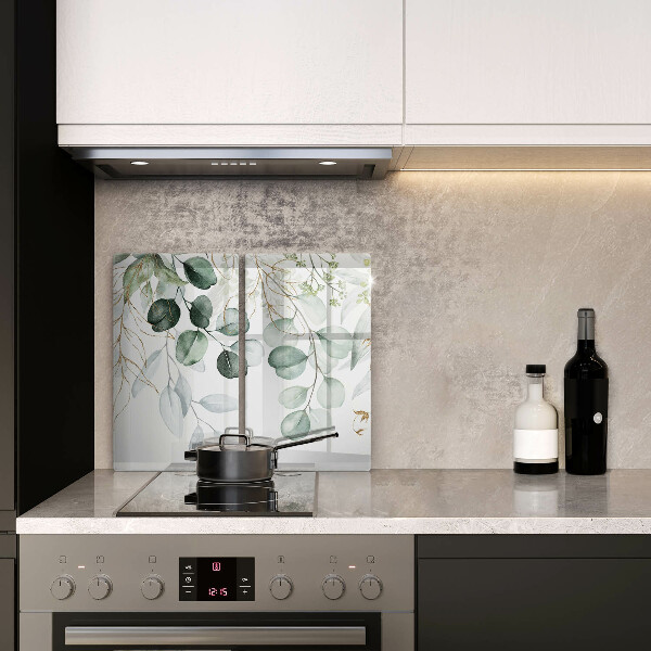 Zaščitna plošča za štedilnik Poslikane rastline