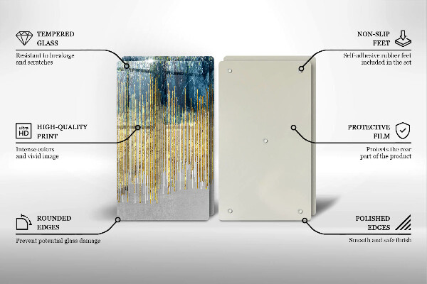 Zaščitna plošča za štedilnik Abstrakcija oblikovalca