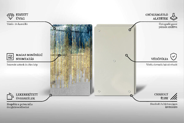 Zaščitna plošča za štedilnik Abstrakcija oblikovalca