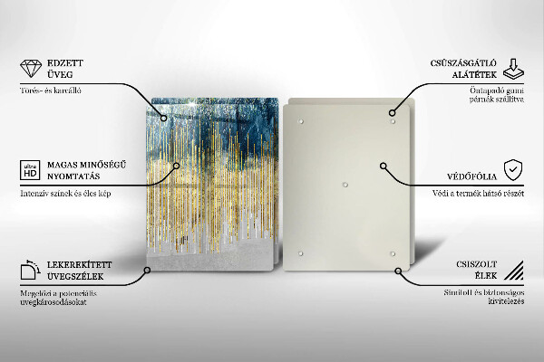 Zaščitna plošča za štedilnik Abstrakcija oblikovalca