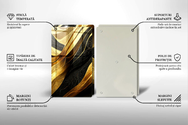 Zaščitna plošča za štedilnik Elegantna abstrakcija