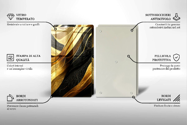 Zaščitna plošča za štedilnik Elegantna abstrakcija