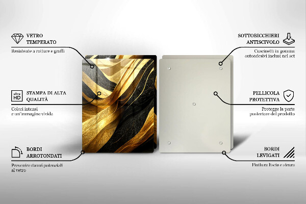 Zaščitna plošča za štedilnik Elegantna abstrakcija