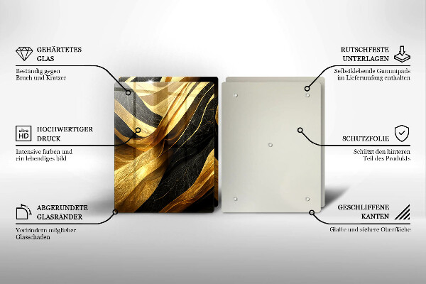 Zaščitna plošča za štedilnik Elegantna abstrakcija