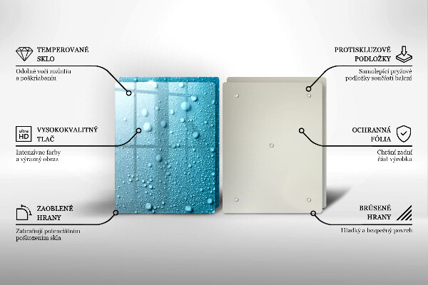 Zaščitna plošča za štedilnik Kapljice vode