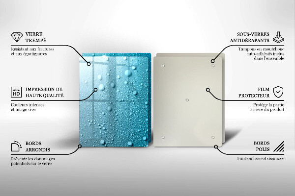 Zaščitna plošča za štedilnik Kapljice vode