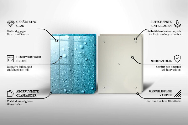 Zaščitna plošča za štedilnik Kapljice vode