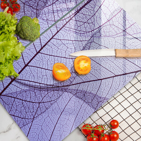 Zaščitna plošča za štedilnik Listi z žilami