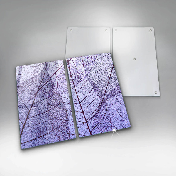 Zaščitna plošča za štedilnik Listi z žilami