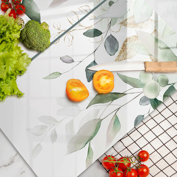 Zaščitna plošča za štedilnik Akvarelni listi