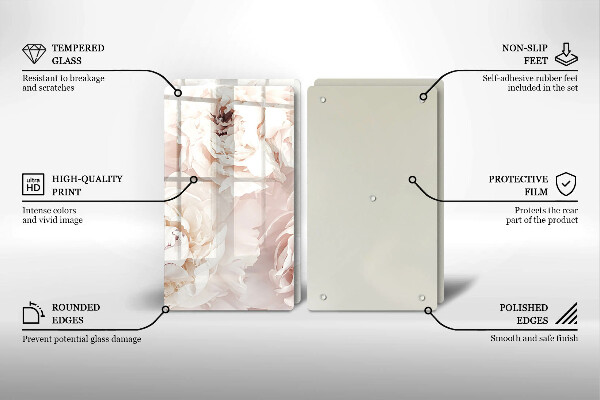 Zaščitna plošča za štedilnik Pastelne potonike